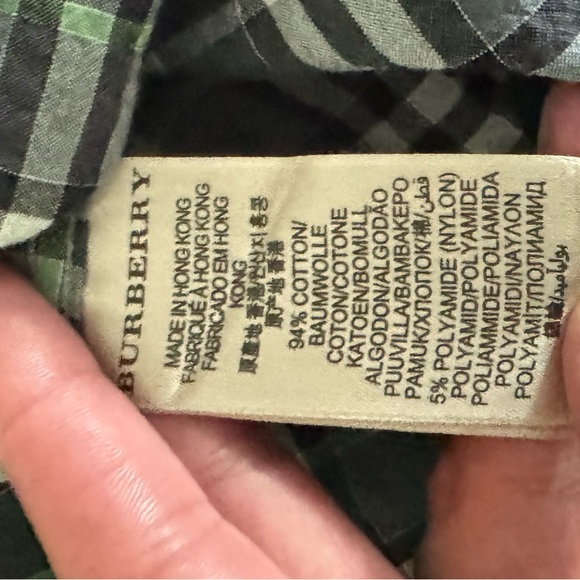 Burberry button down. Size Large. Gently worn. Great fall button down. - Picture 2 of 3